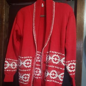 IZOD Club Vintage Cardigan Hand Embroidered Medium